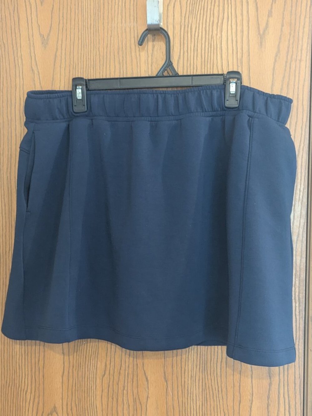 Mondetta Activewear High Waisted Moisture Wicking Comfort Stretch Skort Navy-XL